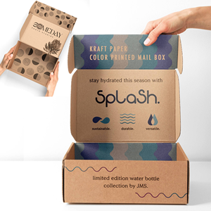 Cajas de Envío de Cartón Corrugado con Logotipo Personalizado, para Ropa, Marca F <span class=keywords><strong>B</strong></span> E-flute, Tipo Avión - Product Image 3