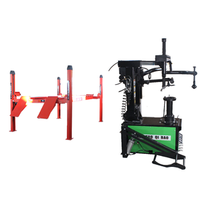 Disponible para la venta 4T/5T Elevador hidráulico de estacionamiento de automóviles Diseño de 4 postes de acero con capacidad de elevación de 4000kg Elevador de tijera de cilindro" - Product Image 1