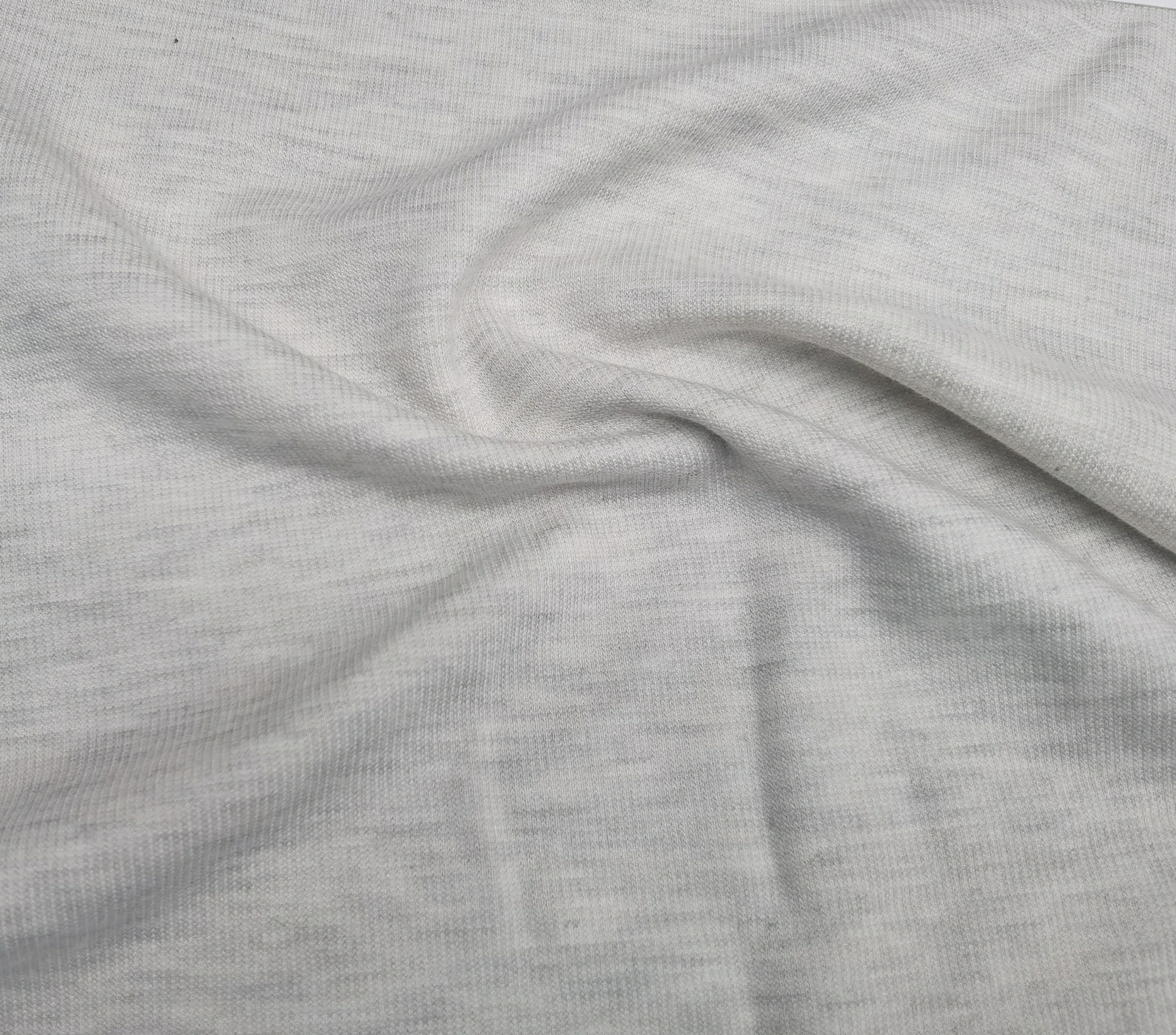 240GSM T/R/CA/Wool Blend Brushed Interlock Fabric, 74" Double Sided Brushed Knit for Thermal Underwear & Winter Base Layer