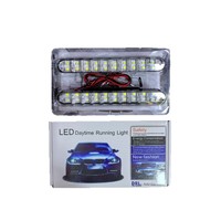 Feux de jour à 20 LED pour voiture, éclairage diurne automobile, kit de conversion DRL