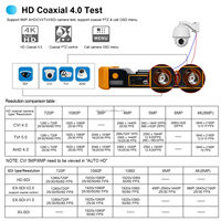 H52C 5 pouces écran TFT-LCD testeur de caméra CCTV 8MP TVI CVI AHD SDI CVBS testeur de caméra analogique testeur de câble UTP HDMI en VGA en RS485