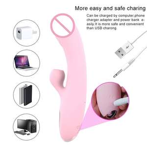 USB-Aufladbarer 12-Frequenz Wasserdichter IPX7 Multi-Speed Vibrator Ganzkörper-Fitness-Massagegerät für Frauen G-Punkt Paar-Dildos 45dB - Product Image 5