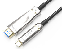 Alliage d'aluminium haute vitesse Type C vers HDMI Câble vidéo AOC USB Type C vers HDMI pour téléphone TV et ordinateur portable Résolution 4K pour HDTV