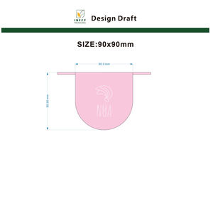 Sac à cordon en microfibre imitation daim rose avec logo personnalisé INFFY, imprimé en sérigraphie, pochette en velours recyclable de haute qualité, 30x40cm - Product Image 5