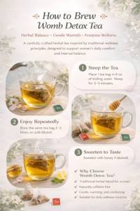 Tisane Détoxifiante Utérine aux Herbes pour le Soutien de la <span class=keywords><strong>Grossesse</strong></span> et le Soulagement des Douleurs Menstruelles – Saveur Naturelle pour la Santé et le Nettoyage Utérin Chaleureux - Product Image 4