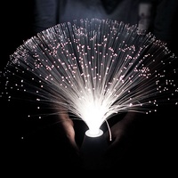 Lumières éclectiques en fibre optique acrylique RVB pour les décorations de mariage et d'anniversaire
