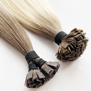 Usine directe double cuticule dessinée intacte 100% cheveux humains k pointe cheveux humains russes k pointe cheveux double dessiné - Product Image 6