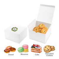 Boîtes cadeaux en carton blanc robuste à ouverture facile pour l'emballage de bougies chauffe-plat, savons, échantillons cosmétiques, bagues et boucles d'oreilles