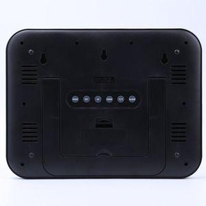 Reloj de pared Jumbo Display de fácil lectura con temperatura interior, alarma de escritorio, función de repetición, alimentado por batería para sala de estar, ancianos - Product Image 5