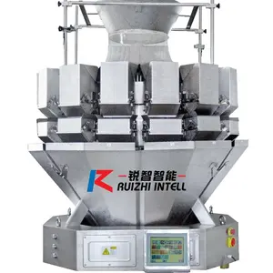 10 Head Multihead Weigher Scale For Sugar Confectionery Packing Weighing Filling Machine