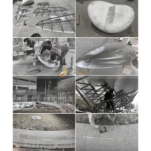 ANW6815 Escultura Moderna de Acero Inoxidable 304 con Grabado 3D, Decoración Artística para el Hogar y el Jardín - Product Image 6