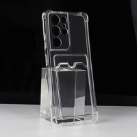 Coque pour Samsung, étui de téléphone en cartes pour Galaxy S21 Ultra 5G, S21 FE, S21 +, S21, avec coins absorbants des chocs, coque de protection arrière pour S21 FE