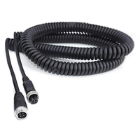 USB A mâle vers M12 GX12 3Pin 4Pin femelle Aviation étanche Power Spiral PUR enroulé PU câble à ressort PU câble
