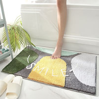 Taille personnalisable grand tapis de salle de bain antidérapant bleu tapis de bain doux tapis de pied pour l'entrée de la maison