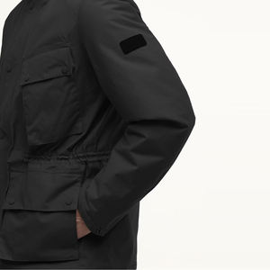 Chaqueta Térmica con Capucha para Hombre, para Invierno, Senderismo al Aire Libre, Impermeable, Cortavientos, Transpirable, Cómoda, Nuevo Diseño, Color Sólido en la Parte Delantera - Product Image 4