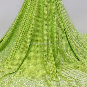 FB001 sáng Bóng Pha Lê Nhung căng vải pha lê hotfix chuyển kim cương vải với Rhinestone cho giày may mặc - Product Image 3