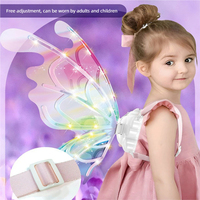Ailes de papillon électriques lumineuses simulées pour déguisement de filles, cadeau