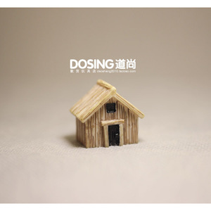 Modelo de Casa en Miniatura de Resina de 2.7cm de Alto, Adorno para Paisaje de Bonsái - Product Image 3