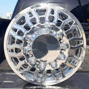 Jantes de camion forgées sur mesure XINLAI, polies, 10 trous, jantes arrière doubles forgées pour camions Ford F450 F550 avec capuchons flottants - Product Image 4