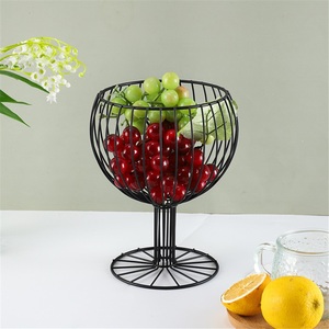 Corbeille à fruits en fer forgé laqué de style nordique, design classique, plateau portable pour aliments, capacité 0-1L, pour bonbons/produits secs domestiques - Product Image 4