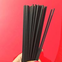 Bâtonnets de Diffuseur en Fibre et Rotin Noir de 2 mm, 3 mm, 4 mm, 5 mm – Accessoires en Bois pour Diffuseur de Parfum
