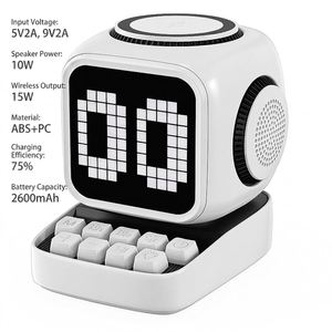 Haut-parleur Bluetooth sans fil miniature de luxe personnalisé en gros, réveil, cadeau souvenir d'entreprise haut de gamme, Noël, Nouvel An - Product Image 2