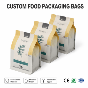 Bolsas de Papel Kraft Impresas con Lámina de Aluminio para Granos de Café, con Cierre, Recicladas, Impresión en Huecograbado - Product Image 2