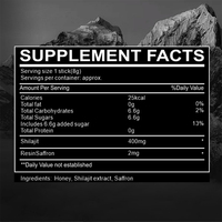 Vente en gros de shilajit himalayen pur résine himalayen puro naturel cuillère or shilajit boisson énergisante shilajit bâtonnets de miel