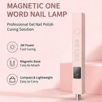 Mini Lámpara LED UV Portátil Inalámbrica USB Cuadrada con Flash 5X, Lámpara de Uñas de Metal de Mano con Curado Rápido y Resistente al Acetona