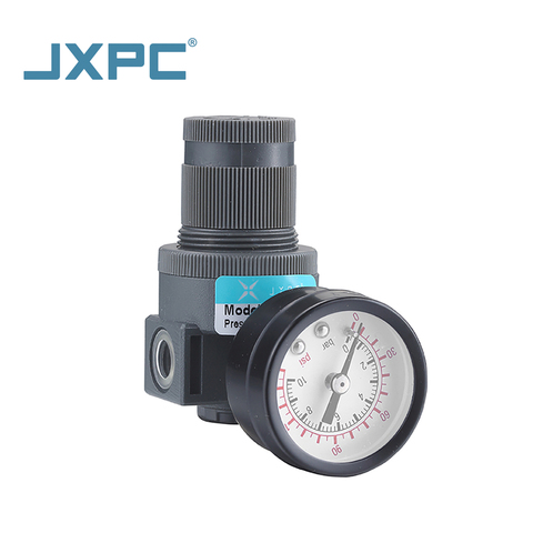 JXPC A/B Series AR2000 Pneumatic Regulator 1/4" Air Regulator Pneumatic Air Pressure Regulator With Pressure Gauge