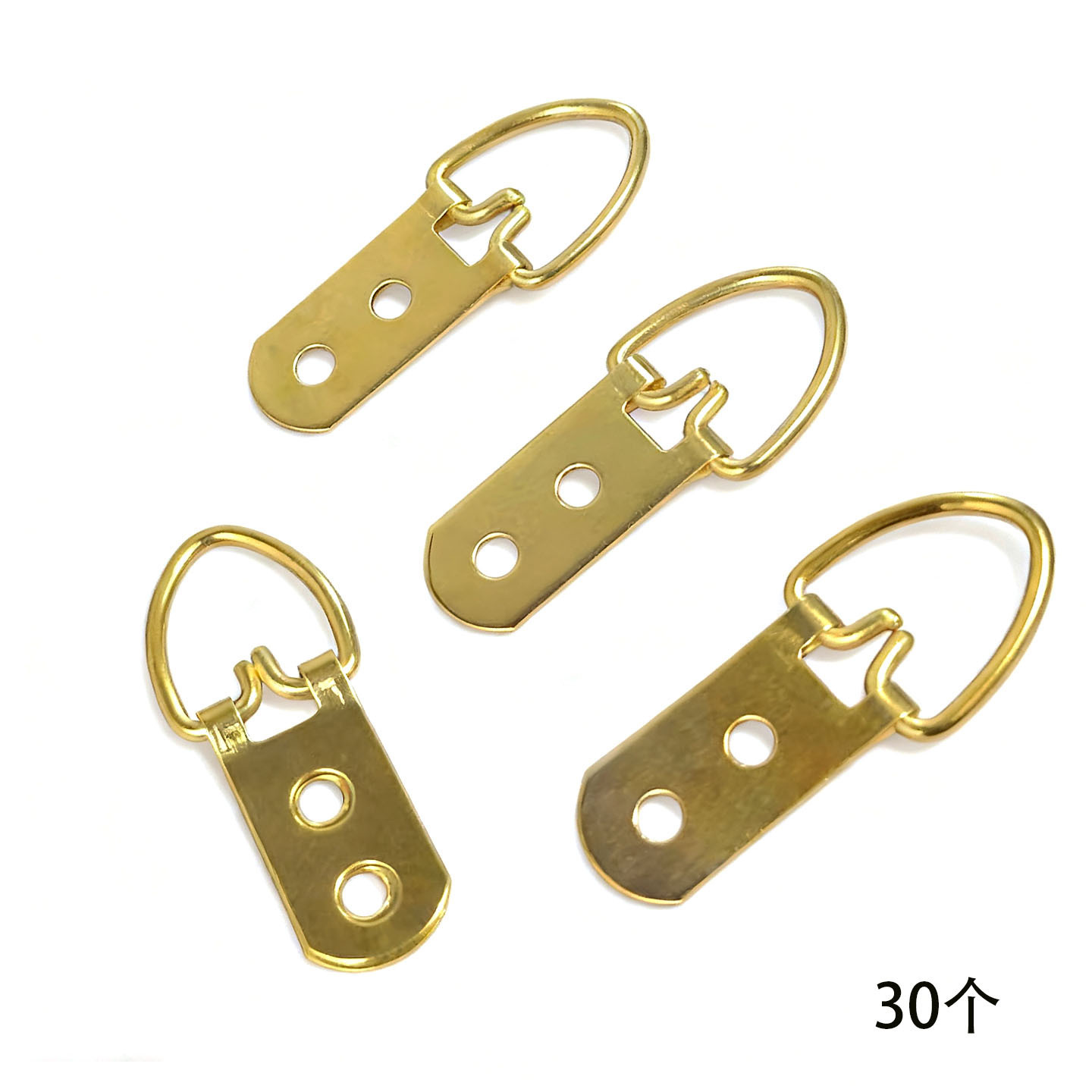 Anneaux de suspension à double trou (or épais) 30 pièces