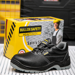 Bottes de travail en cuir mi-hautes à embout d'acier pour hommes, sécurité industrielle, hiver 2026 - Product Image 3