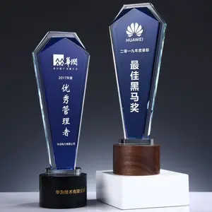 Trofeo de cristal K9 con forma personalizada, transparente, barato, venta al por mayor, premios de cristal, premios de actividad