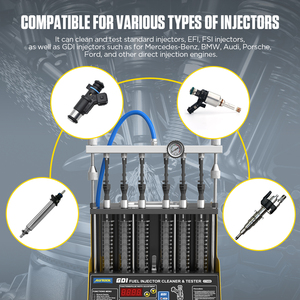 2023 Automotive Tool AUTOOL CT400 220V GDI Car Engine Injection <strong>Test</strong> <strong>Machine</strong> Best Ultrasonic Fuel Injector Cleaner 6cylinder - Product Image 2