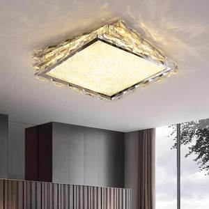 Lámpara de araña de techo cuadrada LED, cristal inoxidable de lujo para sala de estar, dormitorio, hogar inteligente, oficina, nuevo estilo, Base de hierro IP44 - Product Image 5