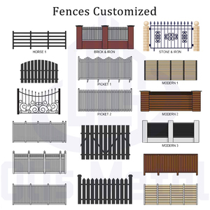 Panneaux de clôture horizontaux en alliage d'aluminium pour jardin, <span class=keywords><strong>balcon</strong></span> extérieur, cour, <span class=keywords><strong>palissade</strong></span> de jardinage pour l'intimité - Product Image 6