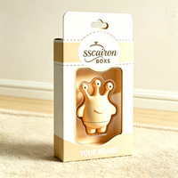 Boîte cadeau pliable en papier écologique personnalisée pour jouets d'enfants et produits pour bébés, avec fenêtre transparente en PVC