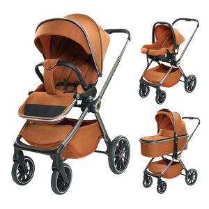 High View Baby Stroller Reversible Lightweight <b>Foldable</b> For Newborns And Toddlers 25kg Capacity Metal Frame Four Wheeled <b>Cart</b> - Product Image 1
