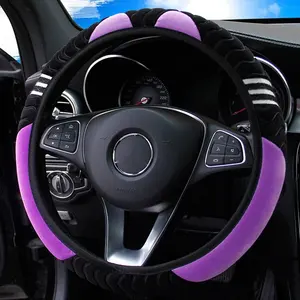 <span class=keywords><strong>Funda</strong></span> para <span class=keywords><strong>Volante</strong></span> de Coche con Diseño de Monstruito, Decoración Universal Elástica, para Hombre y <span class=keywords><strong>Mujer</strong></span>, para Todas las Temporadas, Felpa Cálida - Product Image 3