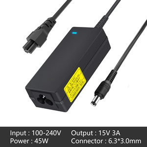 Cargador rápido de 45W al por mayor 15V 3A 6,3*3,0mm Material GAN reemplazo AC DC cargador de ordenador portátil <span class=keywords><strong>Toshiba</strong></span> <span class=keywords><strong>Satellite</strong></span> PA2450U enchufe de la UE - Product Image 2