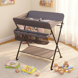 Hot-selling Baby <strong>Changing</strong> <strong>Table</strong> Baby Diaper <strong>Table</strong> <strong>Folded</strong> with Wheels Support OEM - Product Image 1