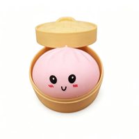 Jouet Squishy Mini Ravioli Coloré de 5,5 cm, Populaire Anti-Stress, Jouet à Presser en Forme de Ravioli dans un Panier Vapeur, Jouet Promotionnel