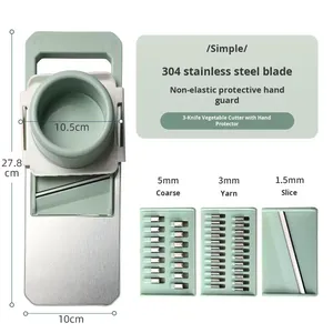 <span class=keywords><strong>2025</strong></span> thiết kế mới của nhãn hiệu Rau cắt thép không gỉ khoai tây Shredder Slicer an toàn sử dụng nhà vắt nhựa cắt - Product Image 5