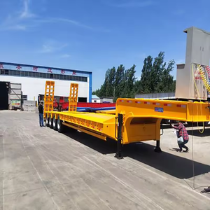 รถพ่วงพื้นเรียบแบบ Lowboy 3 เพลา รับน้ำหนัก 80 ตัน และ 100 ตัน - Product Image 5