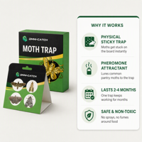 Piège à insectes volants domestiques, piège collant pour mites, capture sans danger, écologique, attrape-mites, planche collante pour insectes d'intérieur et d'extérieur