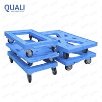 Quali Transport industriel en plastique mobile chariot conteneur boîte utilisé quatre roues tortue chariot chariot