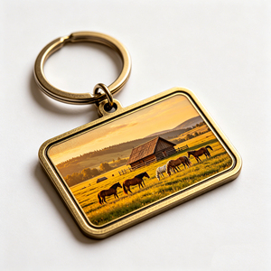 Porte-clés en métal vierge en forme de maison, personnalisable avec logo, vente en gros à prix abordable - Product Image 4