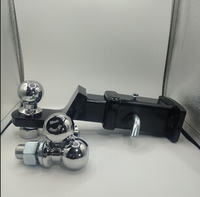 Nuevo Soporte de Enganche para Remolque con Tubo Cuadrado de 2 Pulgadas, Altura Ajustable, Acabado Negro Mate, Resistente, Capacidad de Carga de 6000 Libras