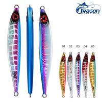 Leurre de pêche en jigging rapide Addictpro Dragon 40g-100g pour la pêche en mer de groupers, barres et snappers - Plomb et métal