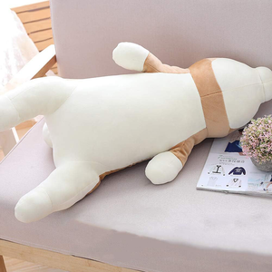 Almohada de Peluche de Perro Shiba <span class=keywords><strong>Inu</strong></span> Gordito y Perezoso de 20 Pulgadas, Súper Suave, con Cola Realista y Patas Adorables, Juguete de Peluche de Perro <span class=keywords><strong>Akita</strong></span> Marrón - Product Image 3